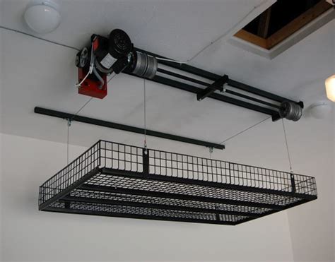 Diy Overhead Garage Storage Pulley System Pulley System Design For