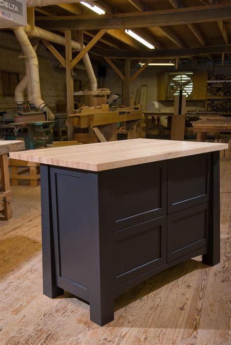 Hand Crafted Custom Kitchen Island By Against The Grain Custom