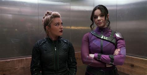 Hailee Steinfeld And Florence Pugh Hawkeye Bts In Kate Bishop