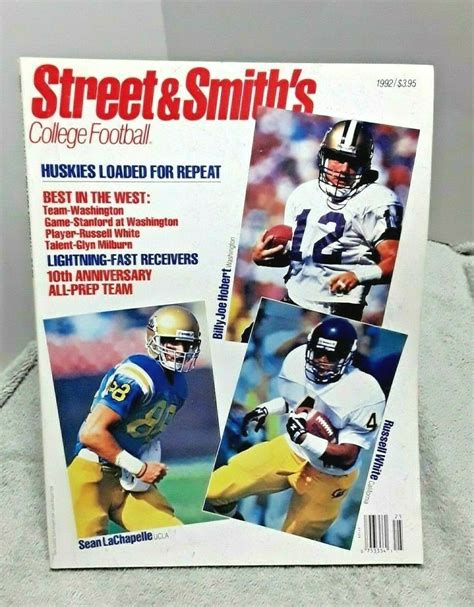 Street And Smith 1992 College Football Magazine Russell White Etsy In