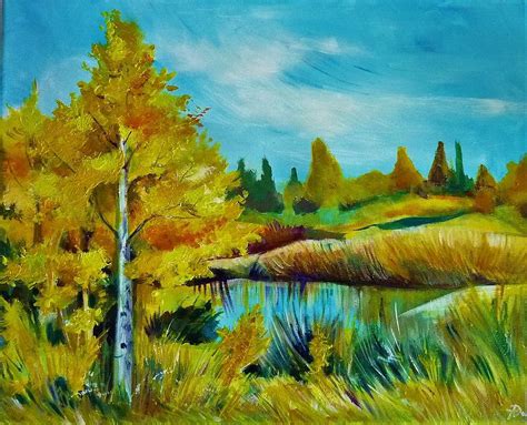 Sophy Pond Painting By Anna Duyunova Fine Art America