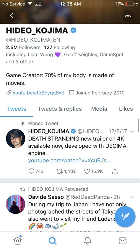Hideos Pinned Tweet Of Trailer Three You Guys Ever Wonder Why Hes