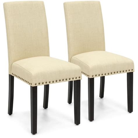 Best Choice Products Set Of 2 Upholstered High Back Padded Accent