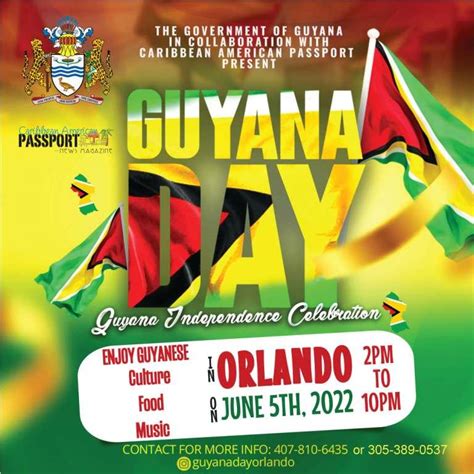 Guyana Day Celebrations Orlando Florida June 5 2022 Guyanese Online