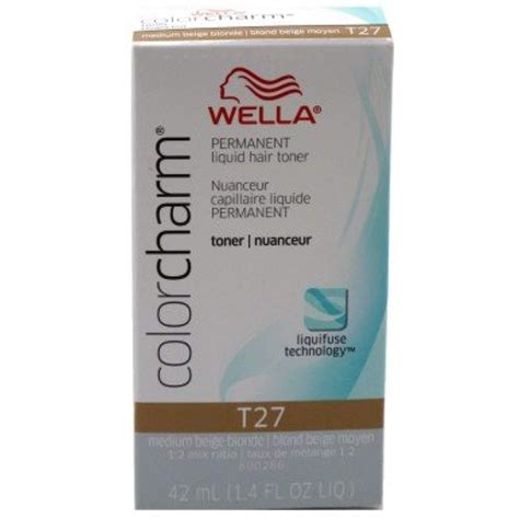They can produce different end colours on bleached, lightened, or coloured hair, based on. Wella Color Charm Liquid Toner *T27 Medium Beige Blonde ...