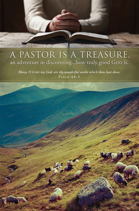 A Pastor Is A Treasure Pastor Appreiciation Bulletin Ps 405 Reg Pkg