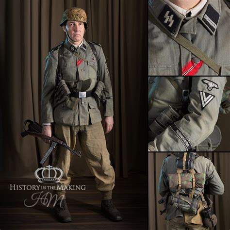 German Ss Infantry Nco Rottenfuhrer Full Combat Uniform 1942 1945