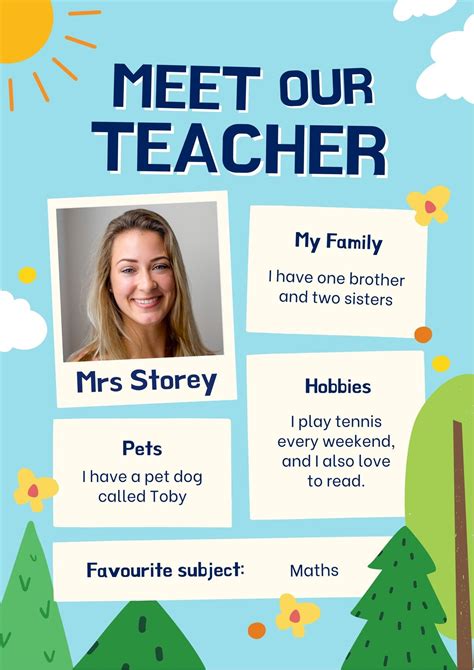 Meet The Babe Teacher Template