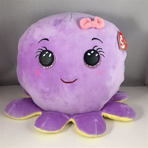 Ty Beanie Squishies Squish A Boos Plush Octavia The Octopus Small