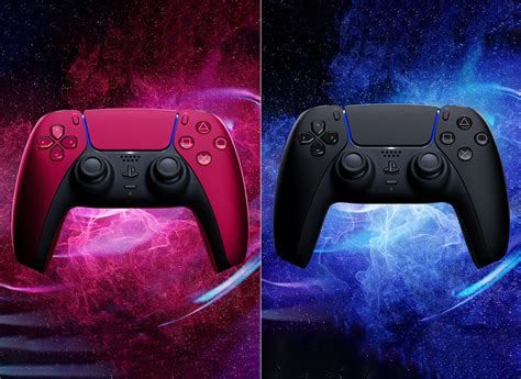 Sony Unveils New Midnight Black And Cosmic Red Playstation 5 Dualsense