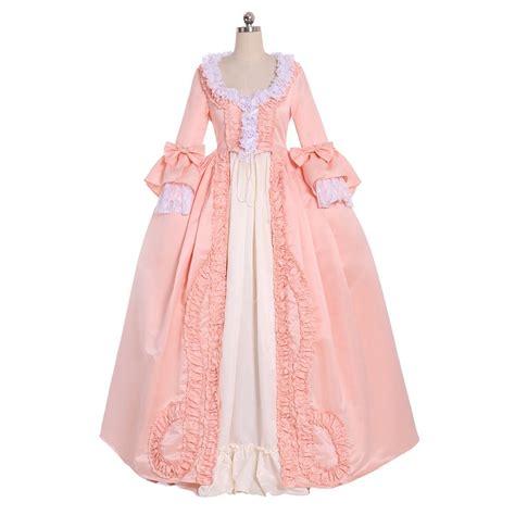Rococo Colonial Georgian Cosplay Costume Dress 18th Marie Antoinette