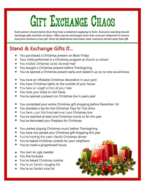 Free Printable T Exchange Games Web Christmas Bingo Printable Card