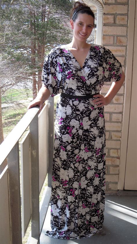 Tutorial For A Kimono Style Dress Kimono Dress Pattern Maxi Dress