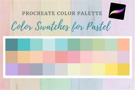 Procreate Palette Colors For Pastel Graphic By Sasikharn Creative Fabrica
