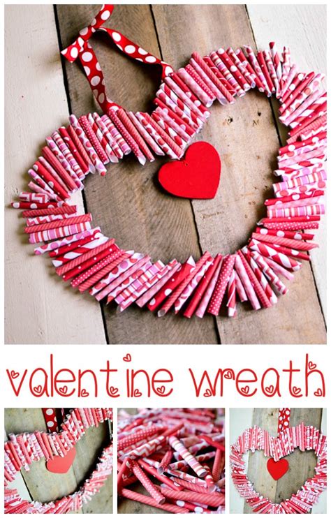 Paper Roll Up Valentine Wreath Tutorial Tatertots And Jello