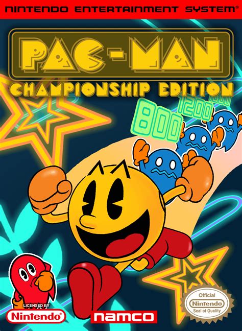 Custom Pac Man Championship Edition Nes Box Art Nes