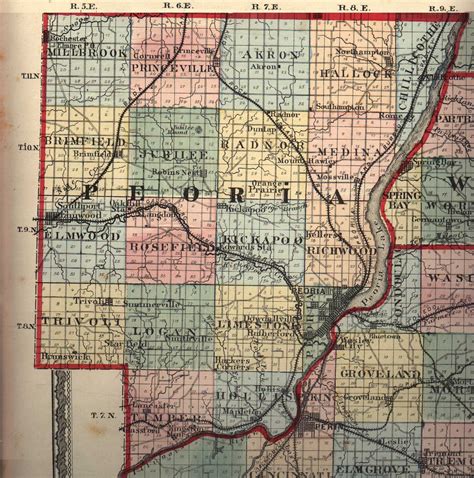 Peoria County Illinois Maps And Gazetteers