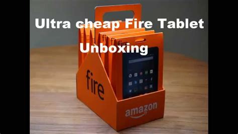 Amazon Fire Tab Unboxing And Initial Impressions Youtube
