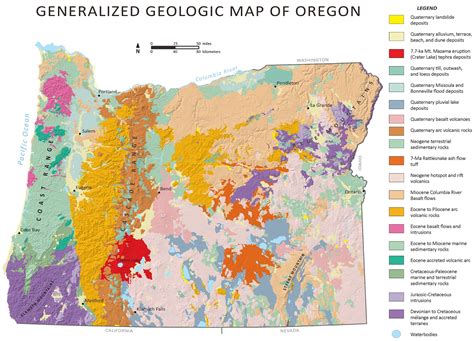 State Of Oregon Blue Book A Brief Account Of A Long Geologic History