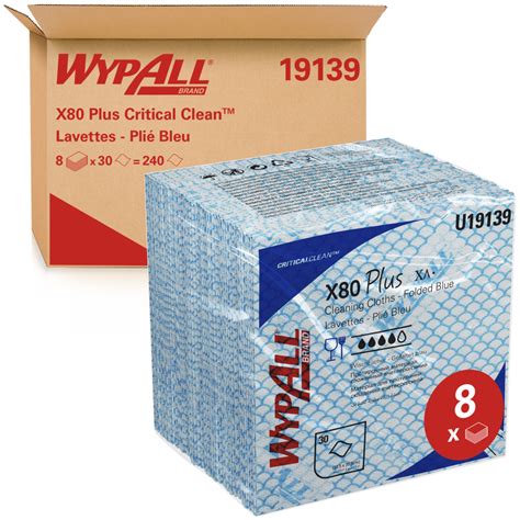 Paños WypAll X80 Plus Critical Clean 19139 Paños de limpieza con