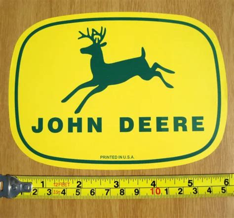 John Deere Classic Leg Deer X Vinyl Decal Sticker Farm