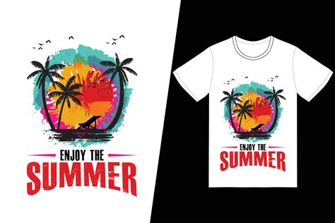 enjoy the summer t shirt design summer t shirt design vector for t shirt print and other uses