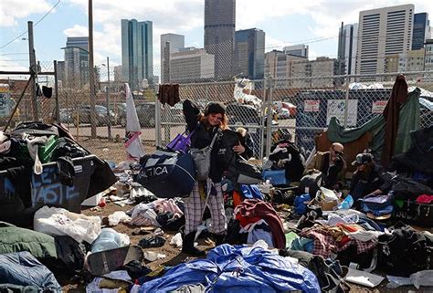 City Begins Clearing Denver Homeless Camps Downtown The Denver Post