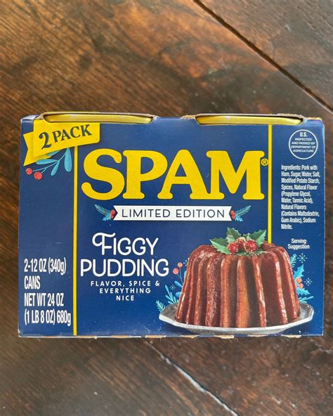 Limited Edition Figgy Pudding Spam I Tried It So You Dont Have To Priscilla Martel