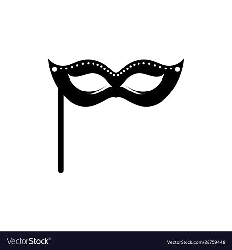 Masquerade Carnival Mask Icon And Symbol Logo Vector Image