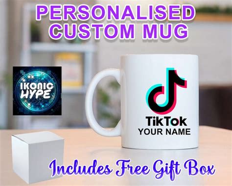 Tik Tok Mug Custom Personalised Tiktok Mug Dishwasher Safe And Etsy