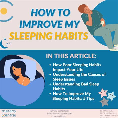 How To Improve My Sleeping Habits Therapy Central