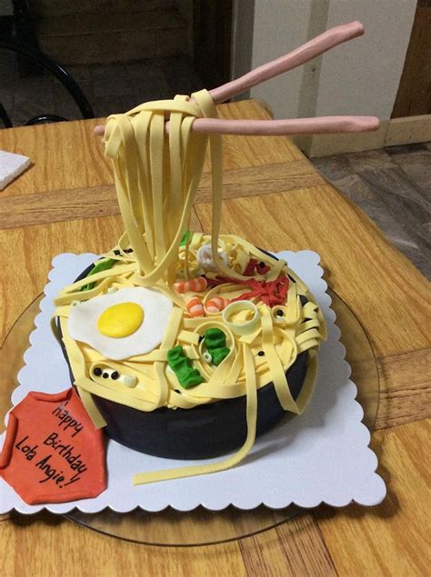 Gravity Defying Noodles Cake Decorated Cake By The Cake Cakesdecor