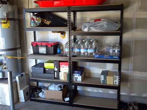 Organizing With Gorilla Rack 5 Tier Steel Shelving Unit Thoughtworthy