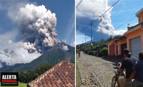 Alerta Tras Explosiones Moderadas Y Fuertes Del Volcán De Fuego En