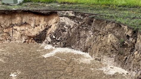Another Sinkhole Opens Near Scott Lake Road In Lakeland