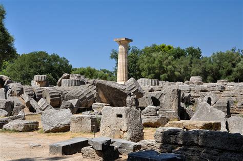Le Temple De Zeus à Olympie DÉcouvrir La GrÈce