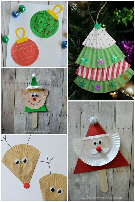11 Easy Christmas Cupcake Liner Crafts For Kids So Much Easy Crafting