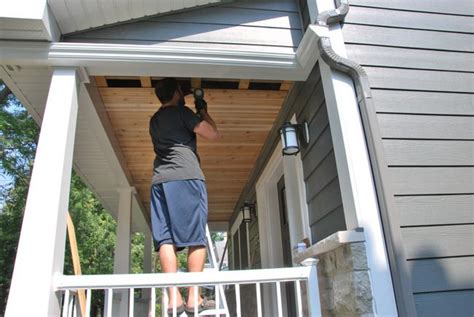 We'll be providing an update on the inside of the house as soon as we can. How To Build A Cedar Porch Ceiling - THE SWEETEST DIGS