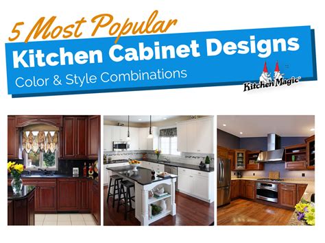 Kitchen cabinets are the frame and centrepiece of your kitchen. 5 Most Popular Kitchen Cabinet Designs: Color & Style ...