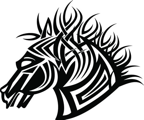 Horse Tribal Style Vector Freevectors