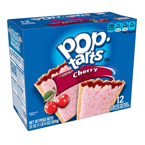 Pop Tarts Breakfast Toaster Pastries Frosted Cherry Flavored Bulk Size 144 Count Pack Of 12