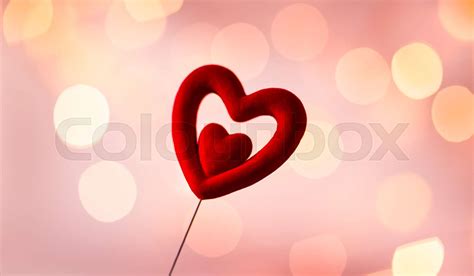Beautiful Red Heart Stock Image Colourbox