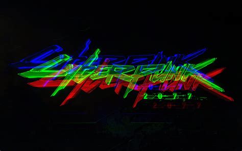 Cyberpunk 2077 Blurred Logo Kolpaper Awesome Free Hd