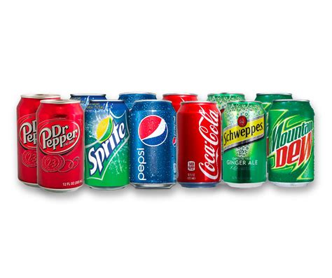 12 Can Soda Variety Pack Assortment Of Coke Pepsi Dr Pepper