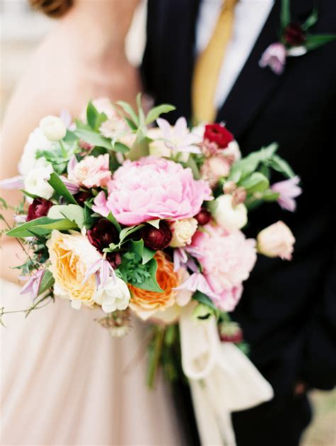 The colorful flowers, the lush. Spring garden editorial | Blush wedding ideas | 100 Layer Cake