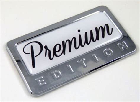 Premium Edition Chrome Emblem Car Chrome Decals