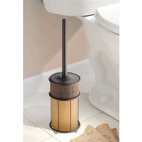 Interdesign Twillo Toilet Bowl Brush And Holder For Bathroom Storage