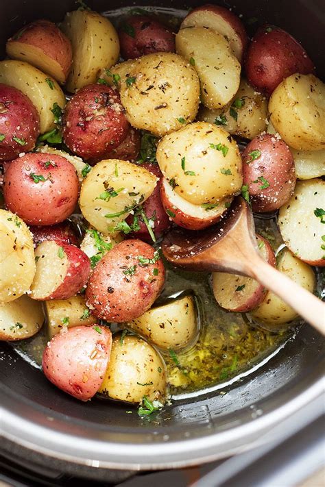 Pour in 1 cup cold water. Instant Pot Potatoes with Garlic Brown Butter — Eatwell101