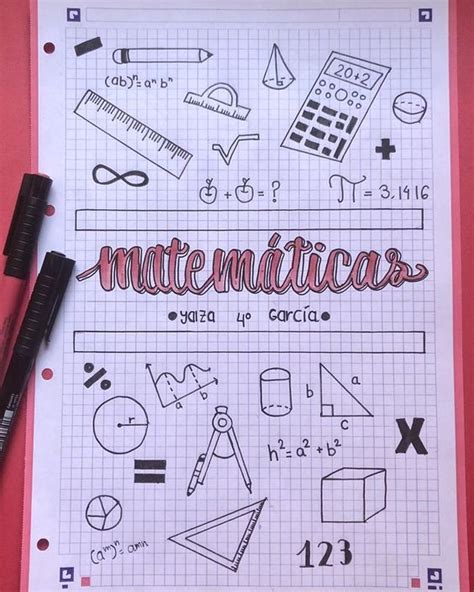 Bordes Para Cuadernos De Matematica Ideas En Portadas Para Cuadernos