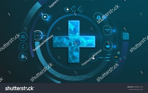 Futuristic Medical Health Care System Artificial Stock Vector Royalty